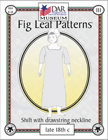 Shift With Drawstring Neckline Late 18th Century