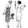 Ladies' and Misses' Slip-on Costume Slip: Circa 1923-28