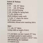 Fabric and notions