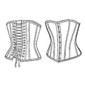 1880 Late Victorian Corset