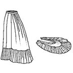 1879 Petticoat with Detachable Train