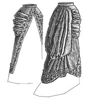 1880 Split Pannier Overskirt