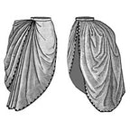 1886 Bordered Asymetrical Overskirt