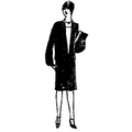 Ladies' and Misses' Slip-on Dress with Inset Vest