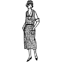 Ladies' and Misses' Dress with Guimpe