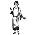 Ladies' and Misses' Long Waisted Dress