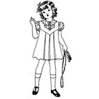 Girls' Jumper with Guimpe & Bloomers or Dress