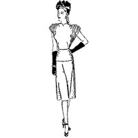 Dress with Gathered Cap Sleeves