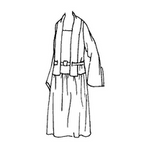 Ladies' Long Waisted Dress with Vest