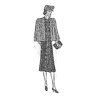 Ladies' Dress with Cape