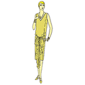 Ladies' Slip-over, One piece Frock: 1926
