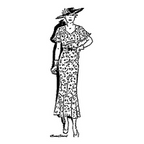 Ladies' Long Summer Dress with Cape Sleeves