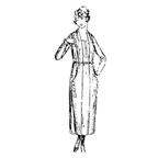 Ladies' and Misses' One-piece Dress with Vest Front