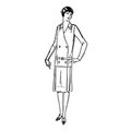 Ladies' and Misses' Long-waisted Dress