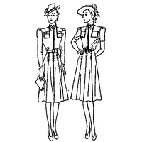 Button Front Dress with Patch Pockets