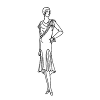 Ladies' and Misses' Frock with Godet at Hem