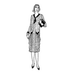 Ladies' and Misses' Slip-on V-neck Dress