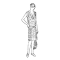 Ladies' and Misses' V-neck Dress