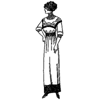 Ladies' Costume with Yoke Guimpe