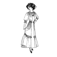Misses' Panel Dress: Circa 1910-1911