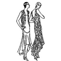 Ladies' and Misses' Slip-on Evening Frock and Jacket