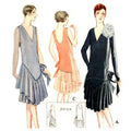 Ladies' and Misses' Slip-On Dress with Dipped Flounce: Autumn 1927