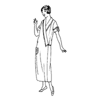Ladies' One-piece Wrap-around House Dress