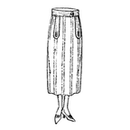 Ladies' Two-piece Skirt: Circa 1922-1923