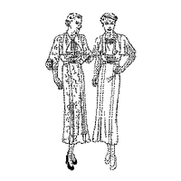 Ladies' Frock with Two-Piece Skirt