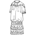 Girls' Long-Waisted Dress