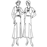 Bow-tie Dress with Back Flared Skirt
