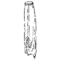Four-piece Draped Hobble Skirt