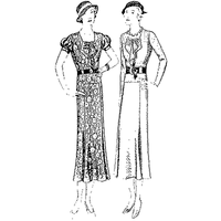 Dress with Vest Front
