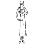 Ladies' & Misses' Coat Dress with Ruffle