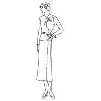 Dress with Front Button Closure