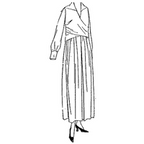 Ladies' Tie-on or Button-on Kimono