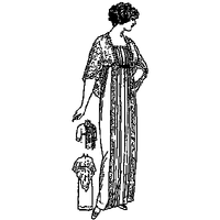 Tea Gown with Two-Piece Skirt