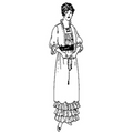 Ladies' Dress: Circa 1914-1915