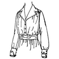 Ladies' Button Front Waist