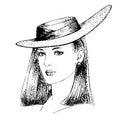 1940’s Hat with Elongated Brim