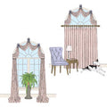 Arched Window Swags II