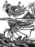 Tribal Style Belly Dancer