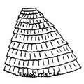 Elliptical Flounced Petticoat