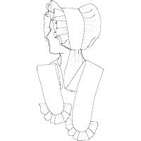 Women's Night Cap c. 1790-1820