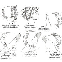 Woman's Caps & Bonnets, 1790-1820