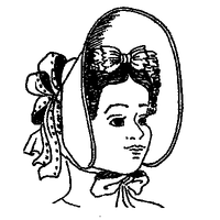 1834-1840 Fashionable Bonnet