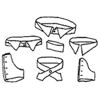 Ladies collar and Cuffs