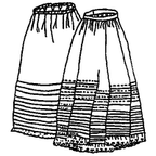 Corded and Tucked Petticoat