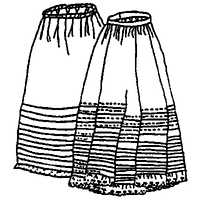 Corded and Tucked Petticoat