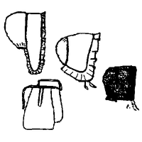 Womens' and Girl's Caps and Pockets for the 18th Century